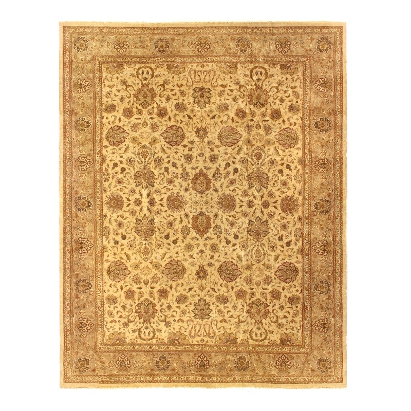 Fine Zeigler Hand-Knotted New Zealand Wool Ivory/Beige 14'x18' Area Rug