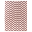 Flatweave Flatweave New Zealand Wool Pink/White 5'x8' Area Rug
