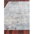 Fine Pure Silk Hand-Knotted Silk Ivory/Dark Gray/Multi 10'x14' Area Rug