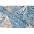Floor Art Hand-Knotted Bamboo Silk Ivory/Light Blue 8'x10' Area Rug