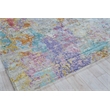 Floor Art Hand-Knotted Bamboo Silk Ivory/Multi 8'x10' Area Rug