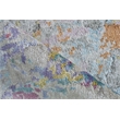 Floor Art Hand-Knotted Bamboo Silk Ivory/Multi 8'x10' Area Rug