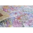 Floor Art Hand-Knotted Bamboo Silk Ivory/Multi 8'x10' Area Rug
