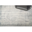 Fine Pure Silk Hand-Knotted Silk White/Blue 12'x15' Area Rug