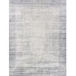 Fine Pure Silk Hand-Knotted Silk White/Blue 12'x15' Area Rug