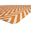 Flatweave Flatweave New Zealand Wool Orange/White 5'x8' Area Rug