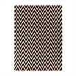 Flatweave Flatweave New Zealand Wool Mahogany/White 5'x8' Area Rug