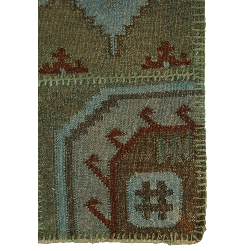 Flatweave Flatweave New Zealand Wool Green 5'6
