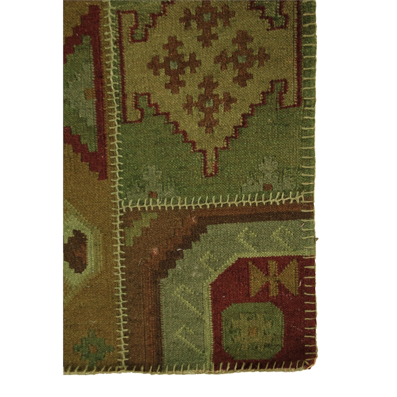 Flatweave Flatweave New Zealand Wool Green 5'6