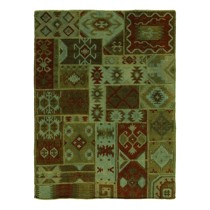 Flatweave Flatweave New Zealand Wool Green 5'6