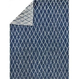 Giorgio Flatweave Pet Navy/Ivory 14'x18' Area Rug