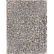 Goudy Handloomed Wool/Bamboo Silk Ivory/Black 4'x6' Area Rug