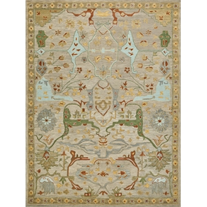 Hamilton Hand-Tufted New Zealand Wool Beige/Multi 9'x12' Area Rug
