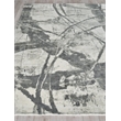 Gianni Handloomed Wool/Bamboo Silk Dark Gray/Silver 4'x6' Area Rug