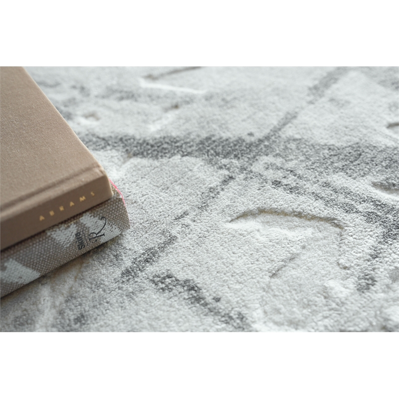 Gianni Handloomed Wool/Bamboo Silk Dark Gray/Silver 4'x6' Area Rug
