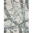Gianni Handloomed Wool/Bamboo Silk Dark Gray/Silver 4'x6' Area Rug