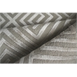 Greek Key Hand-Knotted Wool/Viscose Silver 9'x12' Area Rug