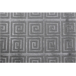 Greek Key Hand-Knotted Wool/Viscose Light Blue 5'x8' Area Rug