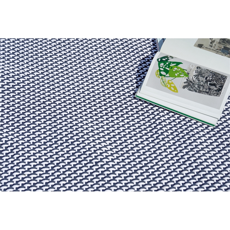 Harbor Flatweave Polypropylene Blue/White 8'x10' Area Rug