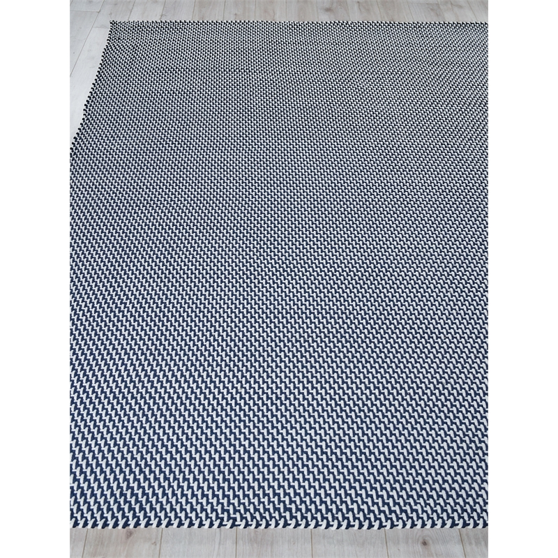 Harbor Flatweave Polypropylene Blue/White 9'x12' Area Rug
