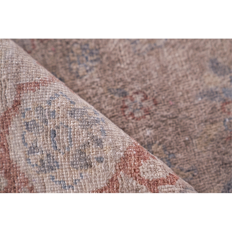 Harper Hand-Knotted New Zealand Wool Beige 8'x17' Area Rug