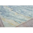 Gianni Handloomed Wool/Bamboo Silk Blue/Gold 9'x12' Area Rug