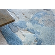 Gianni Handloomed Wool/Bamboo Silk Blues/Silver/Ivory 4'x6' Area Rug