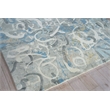 Gianni Handloomed Wool/Bamboo Silk Blues/Silver/Ivory 6'x9' Area Rug