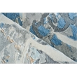 Gianni Handloomed Wool/Bamboo Silk Blues/Silver/Ivory 6'x9' Area Rug