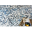 Gianni Handloomed Wool/Bamboo Silk Blues/Silver/Ivory 9'x12' Area Rug