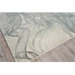 Gianni Handloomed Wool/Bamboo Silk Gray/Silver 4'x6' Area Rug