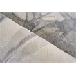 Gianni Handloomed Wool/Bamboo Silk Gray/Silver 4'x6' Area Rug