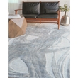 Gianni Handloomed Wool/Bamboo Silk Gray/Silver 6'x9' Area Rug