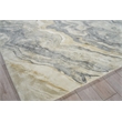Gianni Handloomed Wool/Bamboo Silk Gray/Gold 10'x14' Area Rug