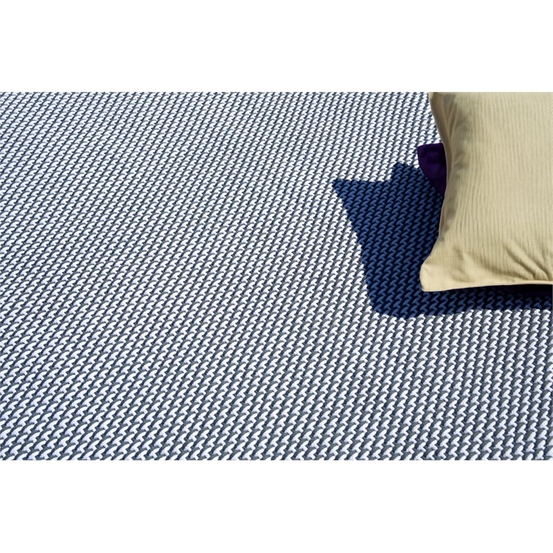 Harbor Flatweave Polypropylene White/Gray 10'x14' Area Rug