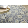 Heirloom Hand-Knotted New Zealand Wool Blue 10'x14' Area Rug