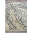 Gianni Handloomed Wool/Bamboo Silk Gray/Gold 9'x12' Area Rug