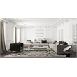 Goudy Handloomed Wool/Bamboo Silk Coco Brown/Cappuccino/Cream 6'x9' Area Rug