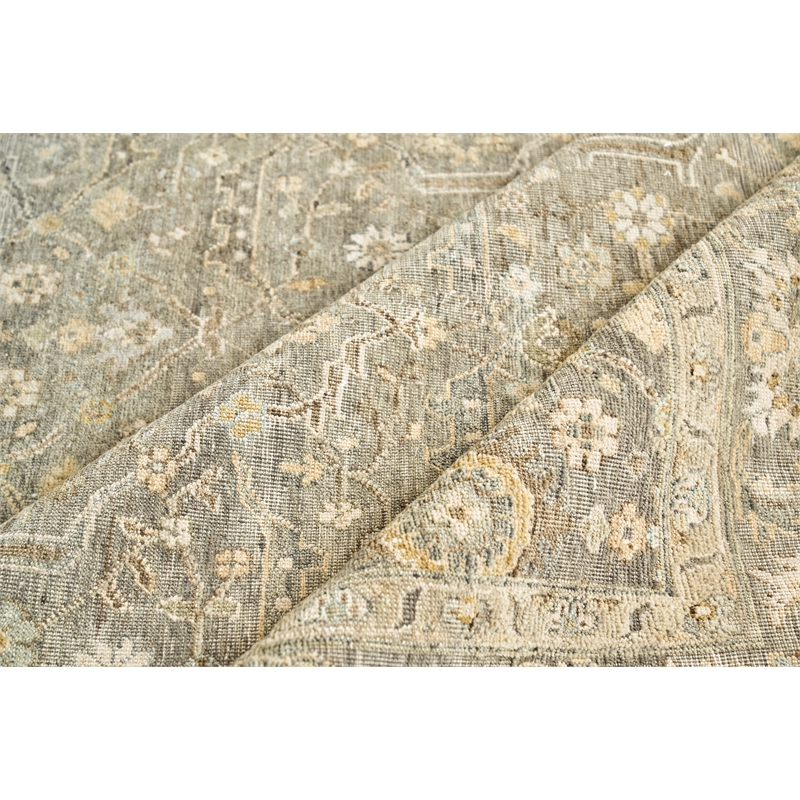 Heirloom Hand-Knotted New Zealand Wool Gray 10'x14' Area Rug