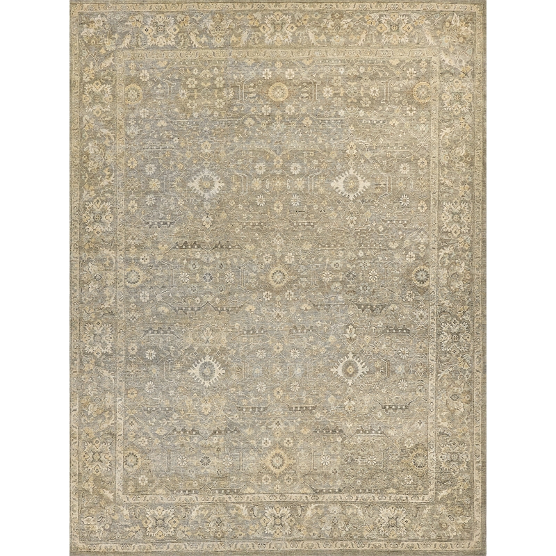 Heirloom Hand-Knotted New Zealand Wool Gray 10'x14' Area Rug