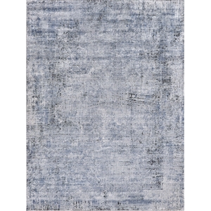 Intrigue Power Loom Polyester/Acrylic Gray/Blue 8'x10' Area Rug