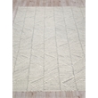 Kascata Hand-Tufted New Zealand Wool Silver/Ivory 5'x8' Area Rug
