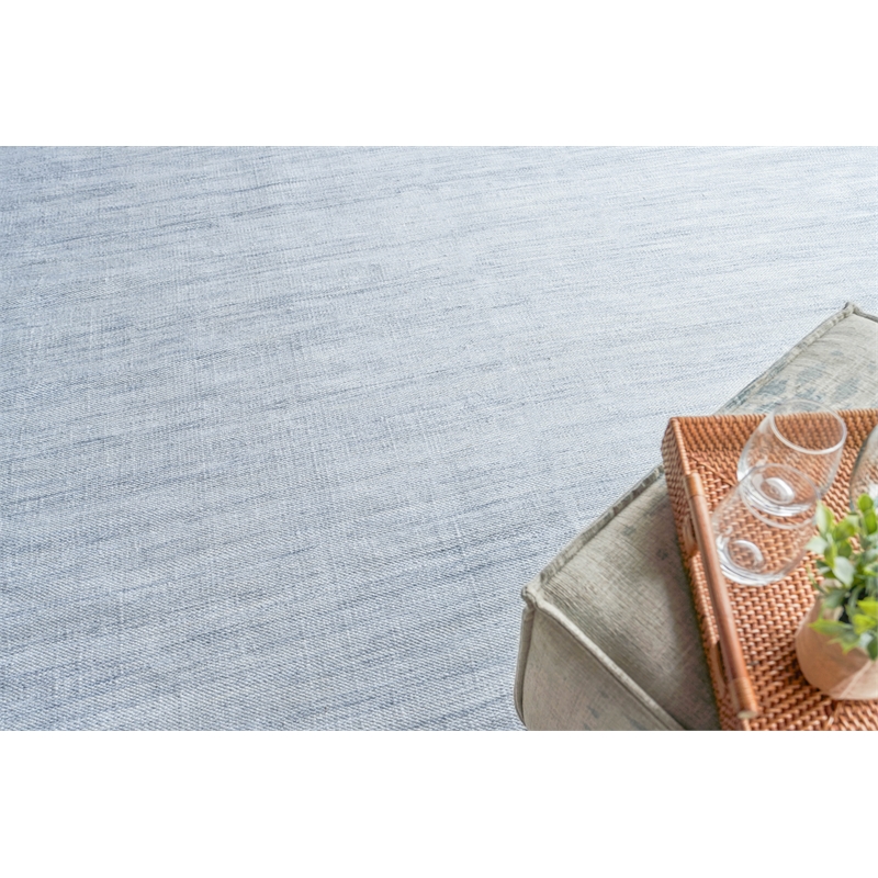 Kashmir Flatweave Pet Light Blue 14'x18' Area Rug