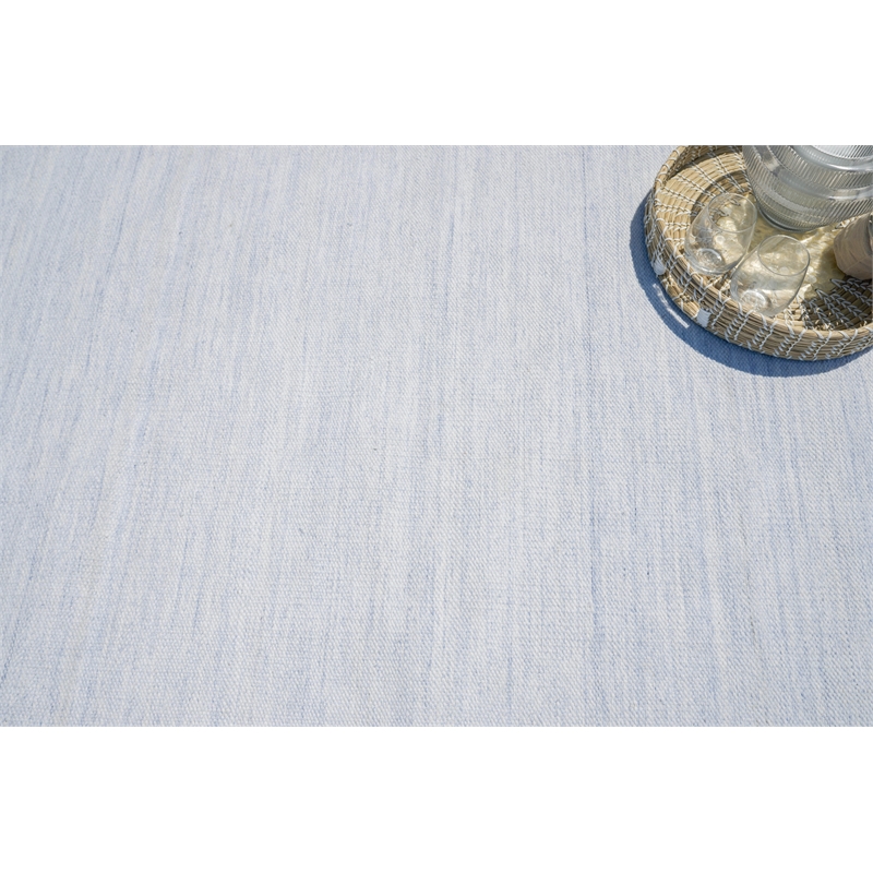 Kashmir Flatweave Pet Light Blue 14'x18' Area Rug