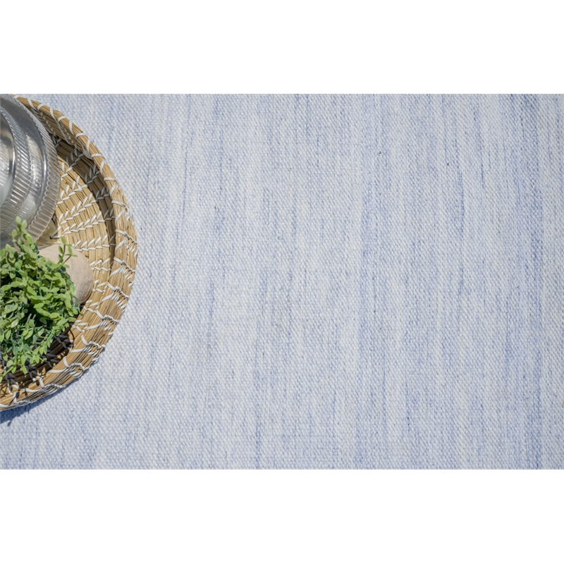 Kashmir Flatweave Pet Light Blue 14'x18' Area Rug