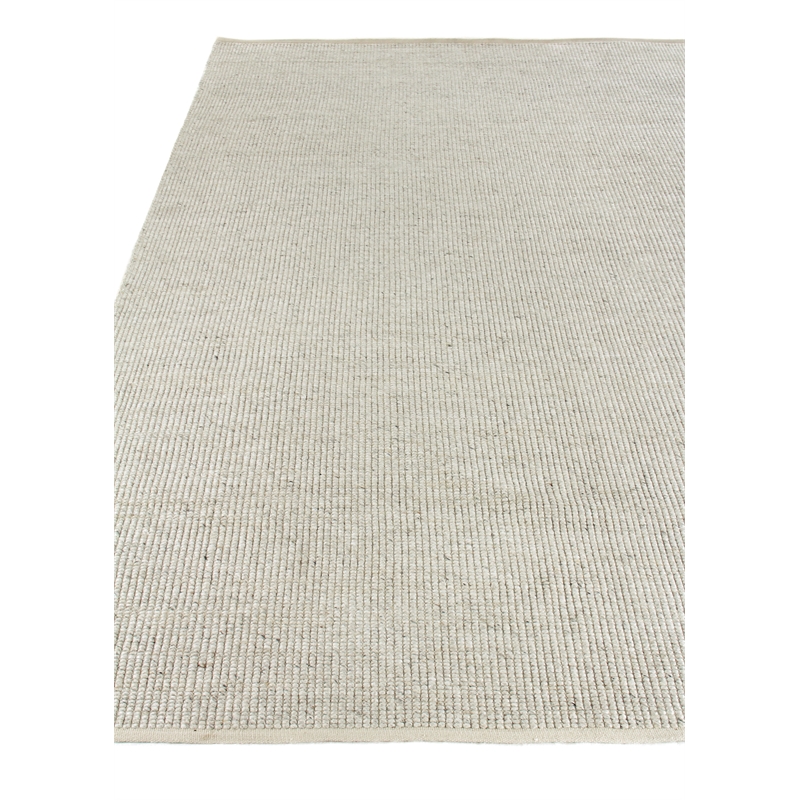 Hesse Flatweave Polyester/Cotton Light Silver 6'x9' Area Rug