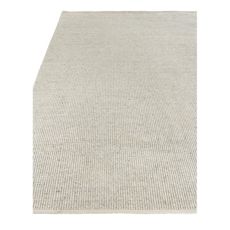 Hesse Flatweave Polyester/Cotton Light Silver 9'x12' Area Rug