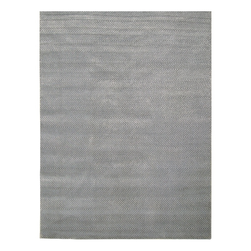 Honeycomb Handloomed Viscose Aqua 9'x12' Area Rug