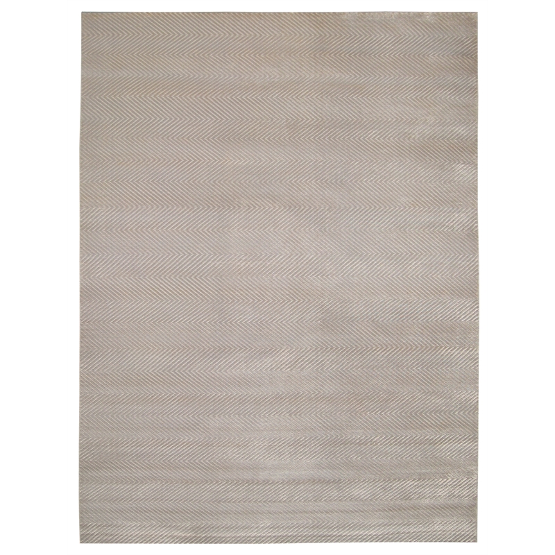 Honeycomb Handloomed Viscose Silver 14'x18' Area Rug