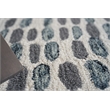 Ink Blot Hand-Tufted New Zealand Wool Black/Gray 6'x9' Area Rug